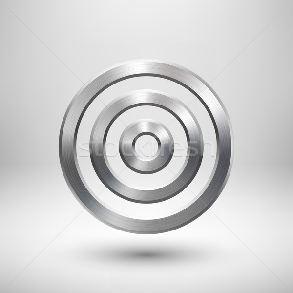 Abstract Technology Circle Metal Badge Stock photo © molaruso