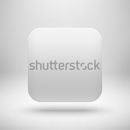 Foto stock: Blanco · aplicación · icono · botón · plantilla · resumen