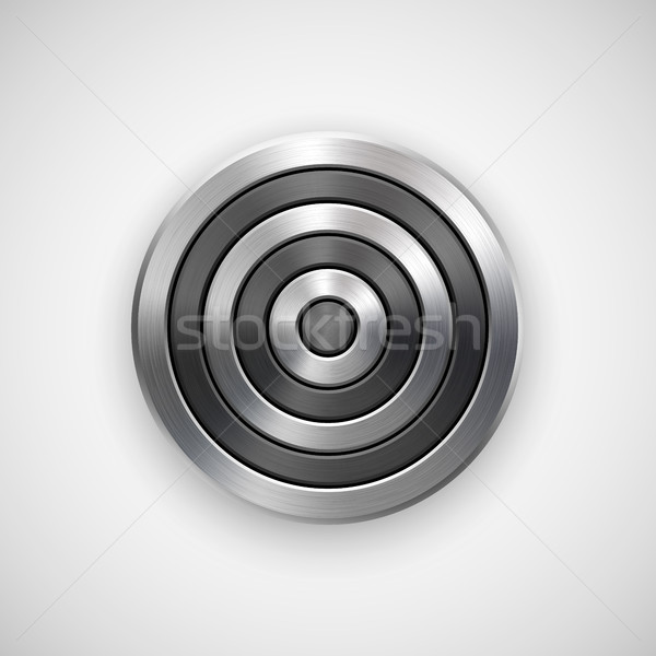 Abstract Technology Circle Metal Badge Stock photo © molaruso