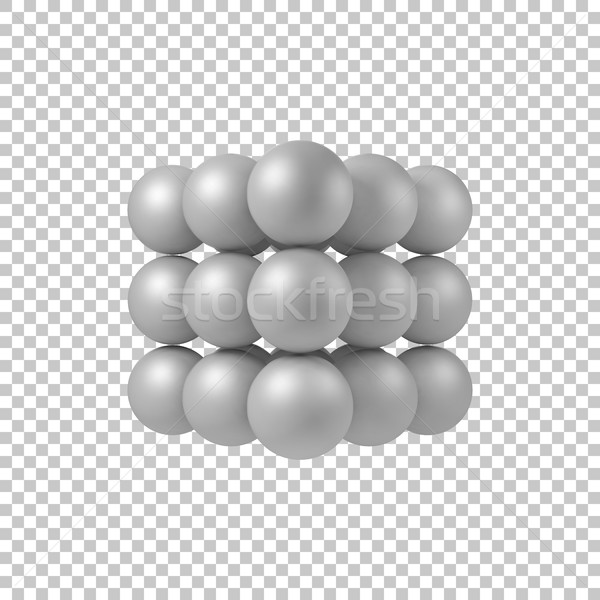 White Abstract 3D Shape Stock photo © molaruso