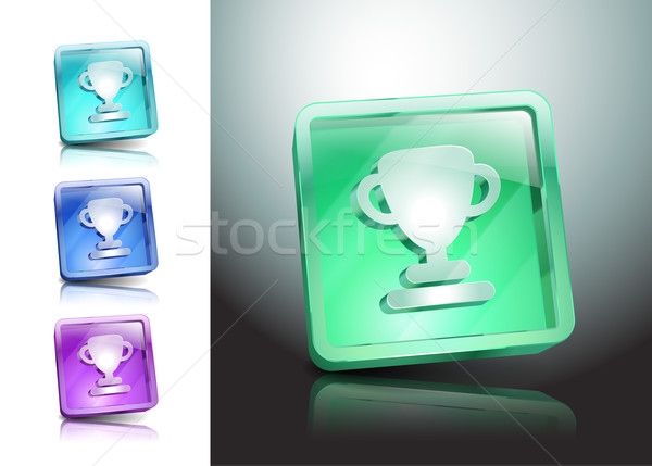 Nagrody symbol kolor ikona sportu tle Zdjęcia stock © mOleks