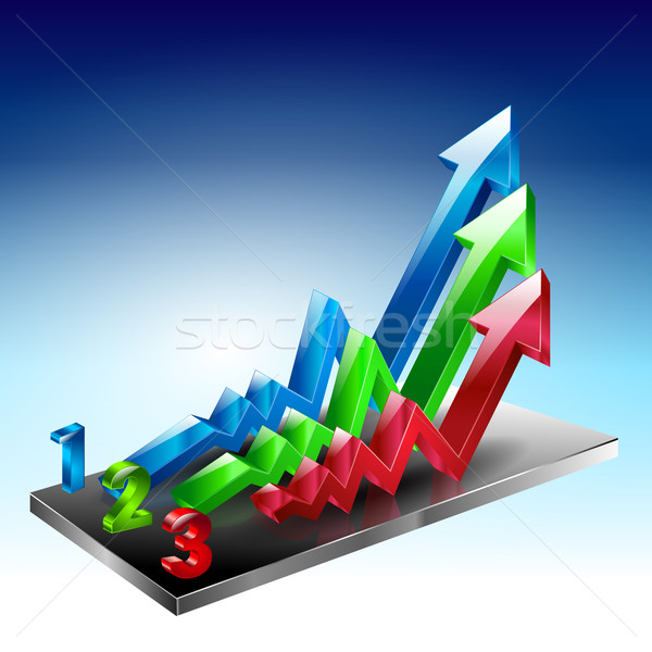 Grafik kolay para finanse kurumsal pazar Stok fotoğraf © mOleks