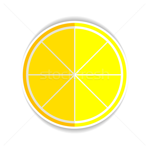 örnek limon turuncu meyve ikon sarı olgun Stok fotoğraf © mOleks