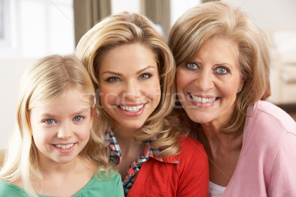 Portrait Of Grandmother,Mother And Daughter Stock photo © monkey_business