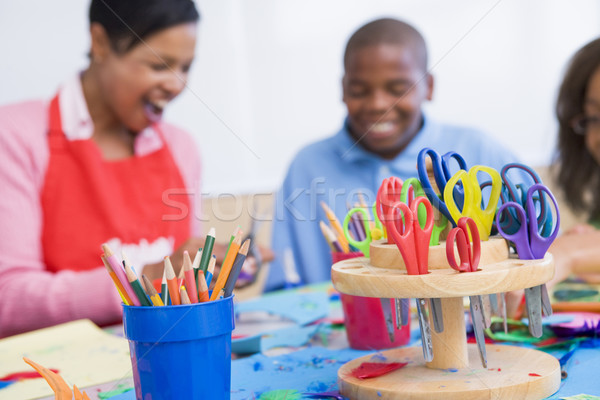 Elementary school art class Stock photo © monkey_business