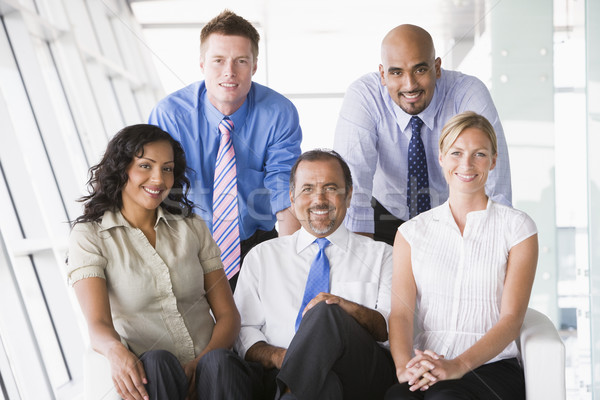 Group of businesspeople in lobby Stock photo © monkey_business