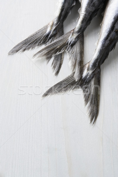 Stock photo: Fresh Fish On Bench