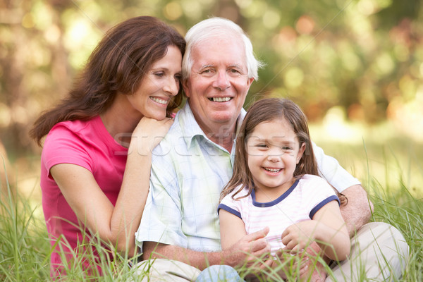 Grandfather With Daughter And Granddaughter In Park Stock photo © monkey_business