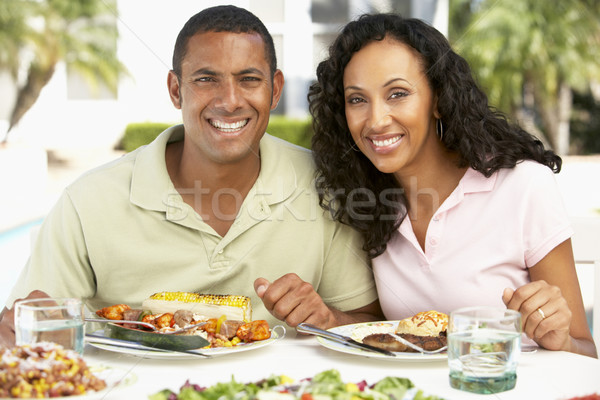 Couple Eating An Al Fresco Meal Stock photo © monkey_business