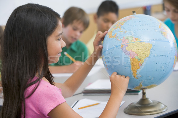 Elementary school geography class Stock photo © monkey_business