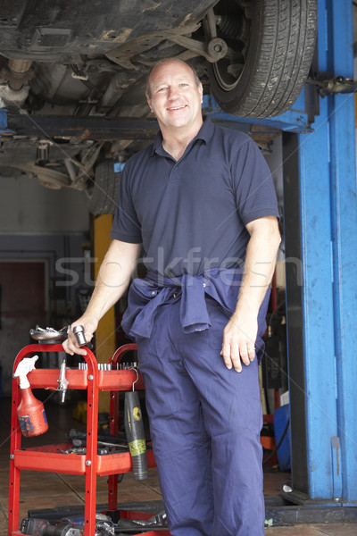 Mecánico de trabajo coche negocios hombre persona Foto stock © monkey_business