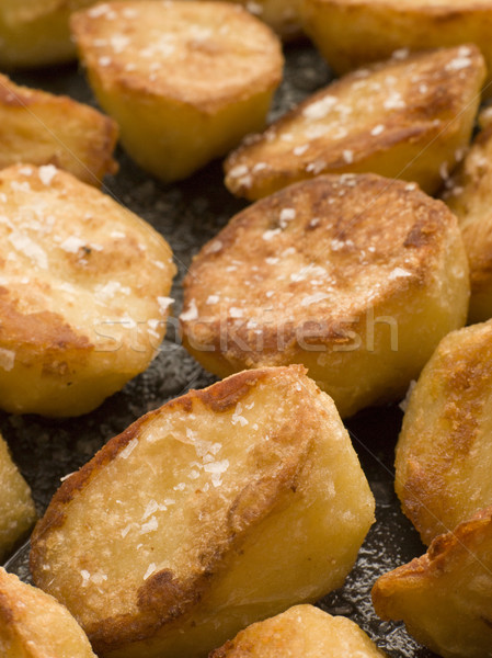 Foto d'archivio: Vassoio · patate · sale · marino · cottura · patate · pasto