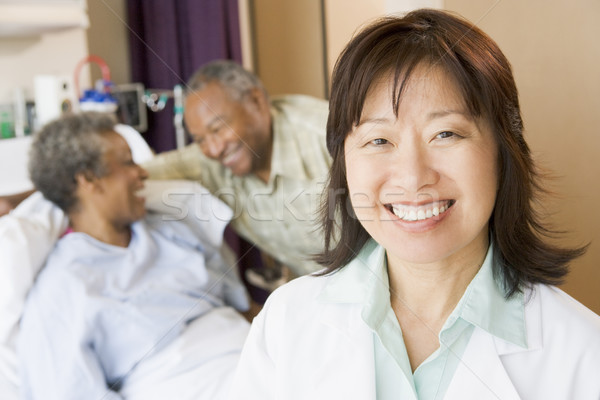 Stock photo: Nurse Smiling In Hospital Room