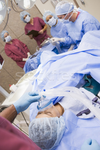 Patient undergoing egg retrieval procedure Stock photo © monkey_business
