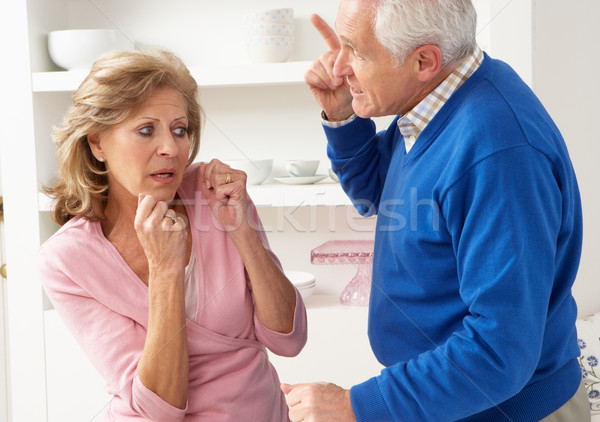Senior Couple Having Argument At Home Stock photo © monkey_business