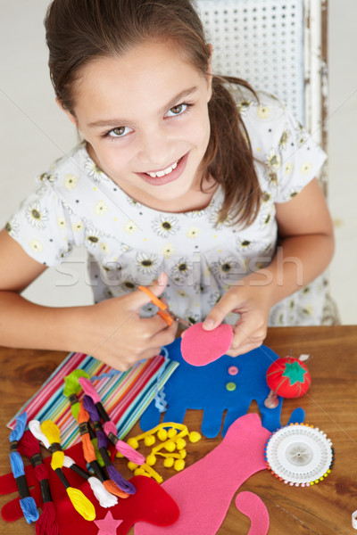 Giovane ragazza ragazza giovani apprendimento persona sorridere Foto d'archivio © monkey_business