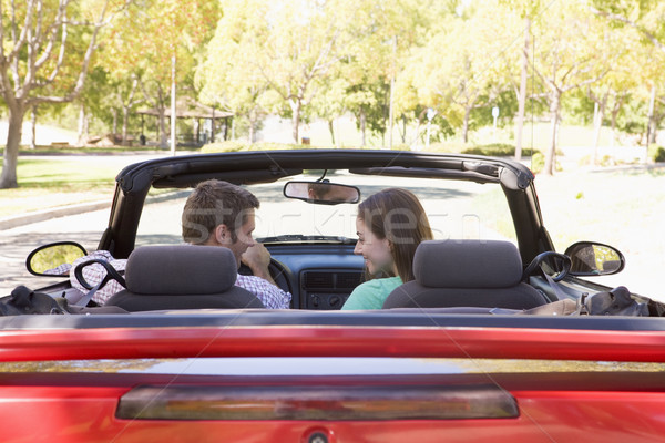 Stockfoto: Paar · auto · glimlachend · vrouw · man · mannelijke