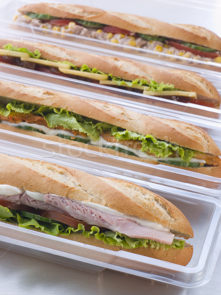 Selection Of Baguettes In Plastic Packaging Stock photo © monkey_business