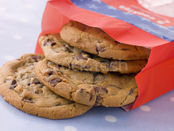 Bag Of Milk Chocolate Chip Cookies Stock photo © monkey_business