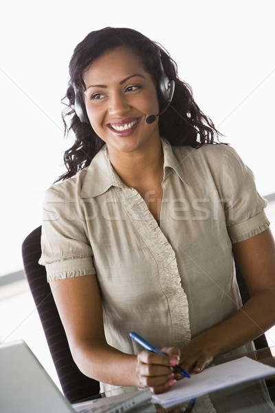 Female telesales worker Stock photo © monkey_business