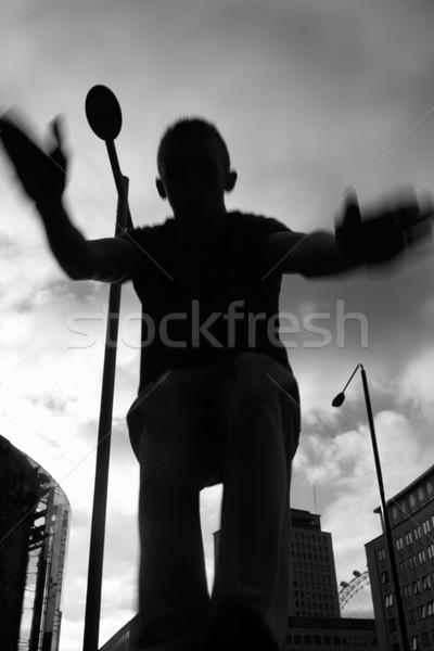 Teenage boy practicing free running Stock photo © monkey_business