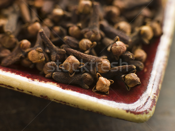 Plate of Whole Cloves Stock photo © monkey_business