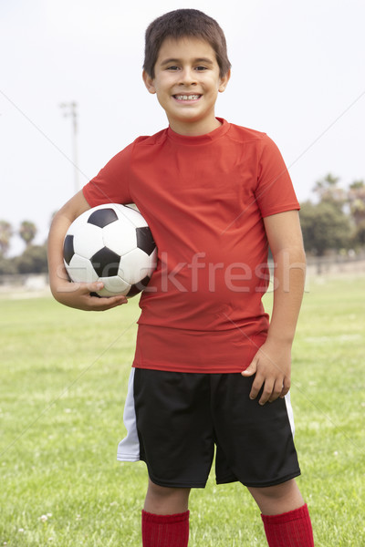 Fiatal srác futball csapat gyerekek futball gyermek Stock fotó © monkey_business