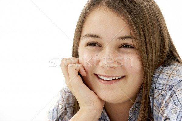 Young Girl Lying On Stomach In Studio Stock photo © monkey_business