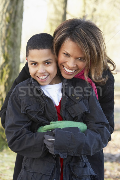 Mother And Son On Autumn Walk Stock photo © monkey_business