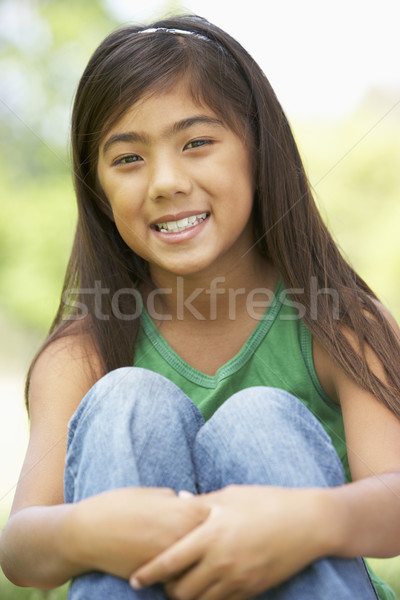 Portrait jeune fille parc enfants enfant jardin Photo stock © monkey_business