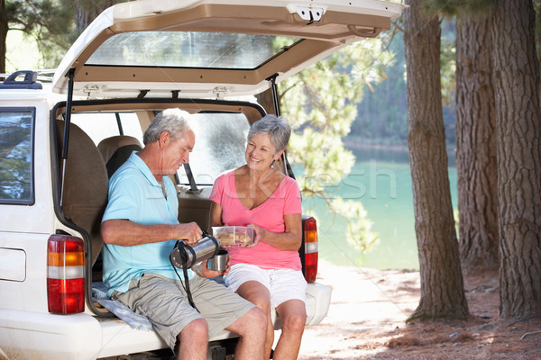 Senior couple on country picnic Stock photo © monkey_business