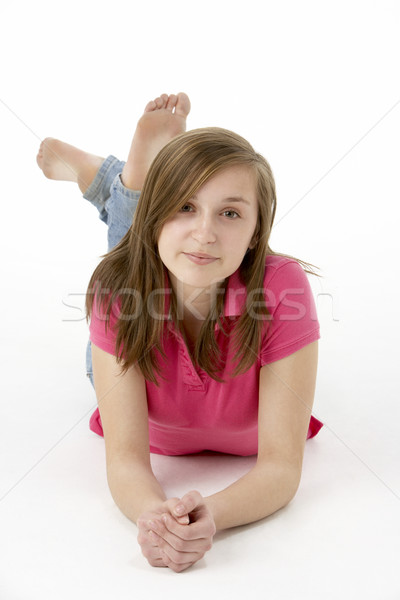 Teenage Girl Laying On Stomach Stock photo © monkey_business
