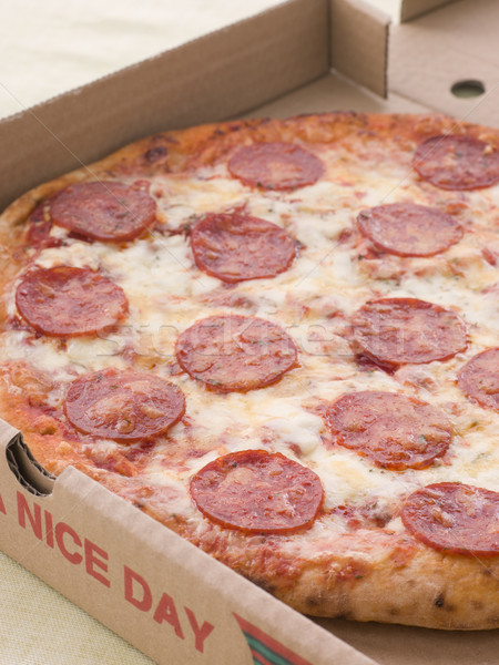 Zdjęcia stock: Pepperoni · pizza · z · dala · polu · żywności