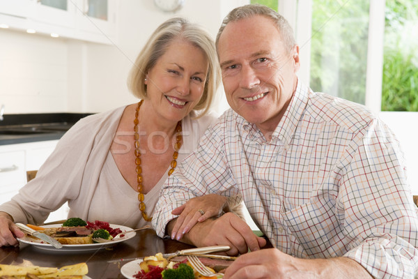 âgées couple ensemble femme alimentaire [[stock_photo]] © monkey_business