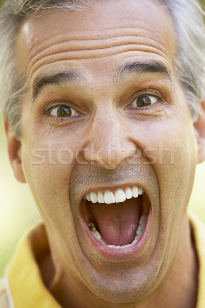 Arc férfi portré személy idős érzelem Stock fotó © monkey_business