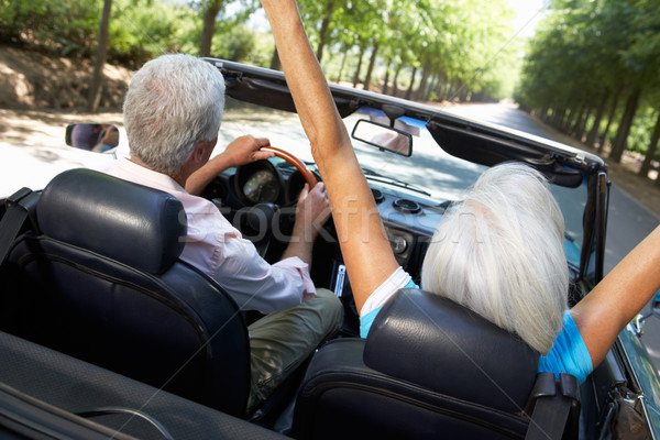 Senior couple in sports car Stock photo © monkey_business