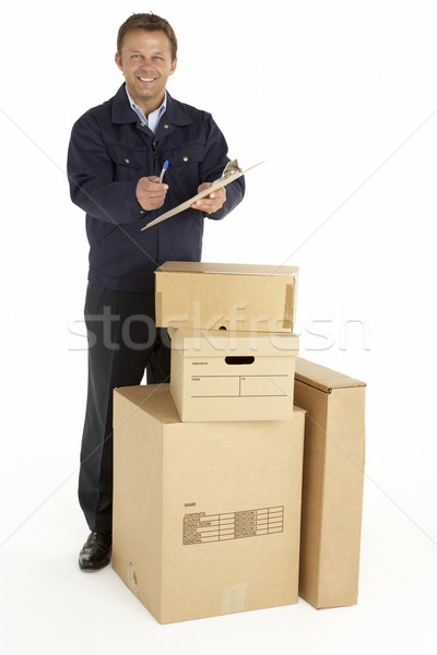 Courier Delivering Parcels Stock photo © monkey_business