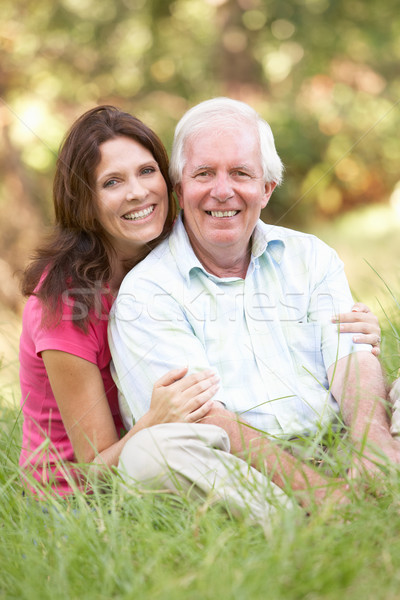 Senior Man With Adult Daughter In Park Stock photo © monkey_business