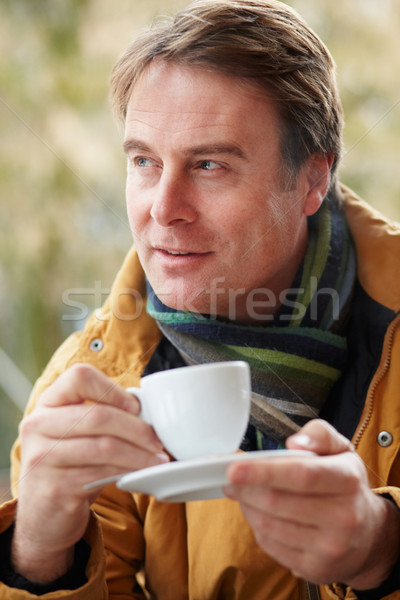 Man In Outdoor Caf Stock photo © monkey_business