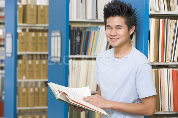 University student working in library Stock photo © monkey_business