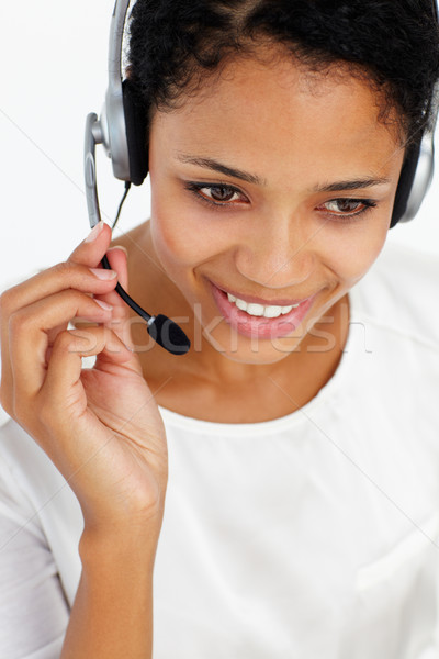 Call Center Betreiber Business Frau Hand Telefon Stock foto © monkey_business