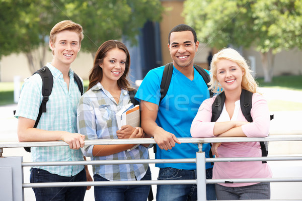 Student group outdoors Stock photo © monkey_business