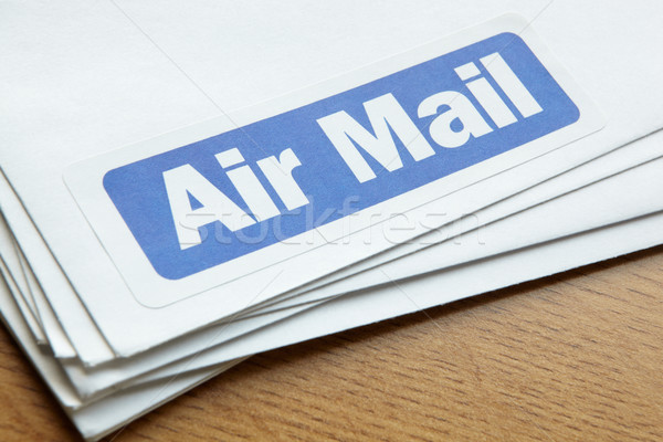 Aire mail documentos negocios mesa blanco Foto stock © monkey_business