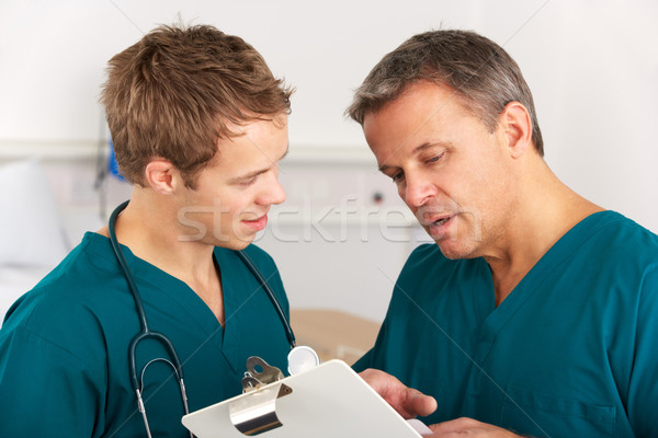 Medical staff working on hospital ward Stock photo © monkey_business