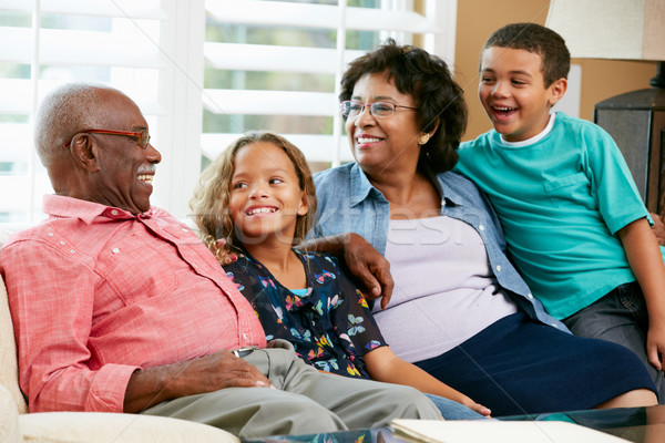 Portrait Of Grandparents With Grandchildren Stock photo © monkey_business