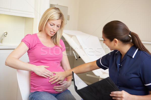 Pregnant Woman Being Given Ante Natal Check By Nurse Stock photo © monkey_business