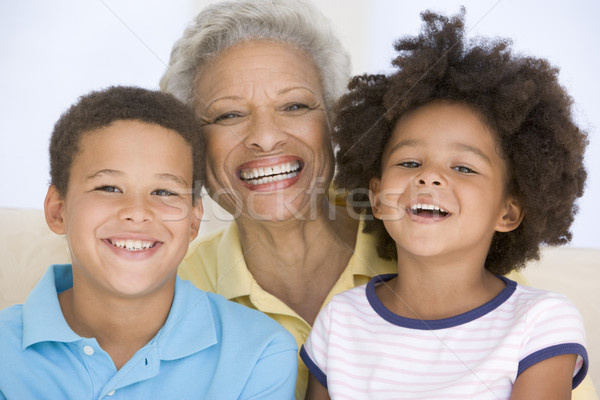 Woman and two young children smiling Stock photo © monkey_business