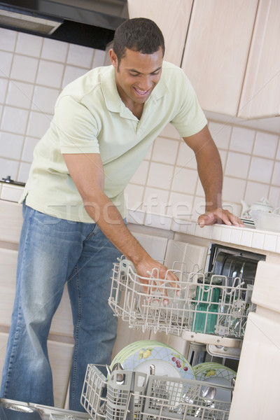 Man Loading Dishwasher  Stock photo © monkey_business