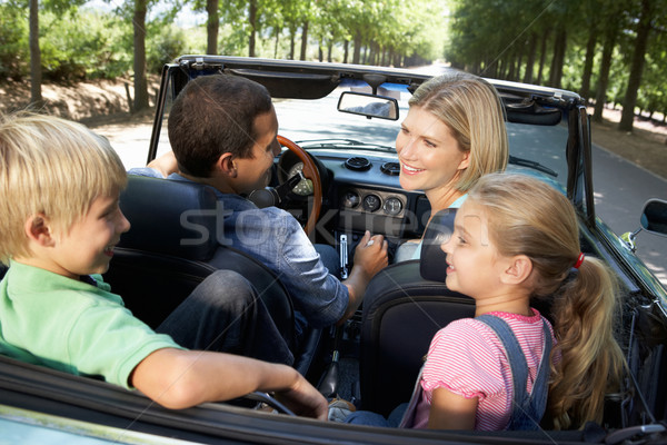 family in sports car Stock photo © monkey_business