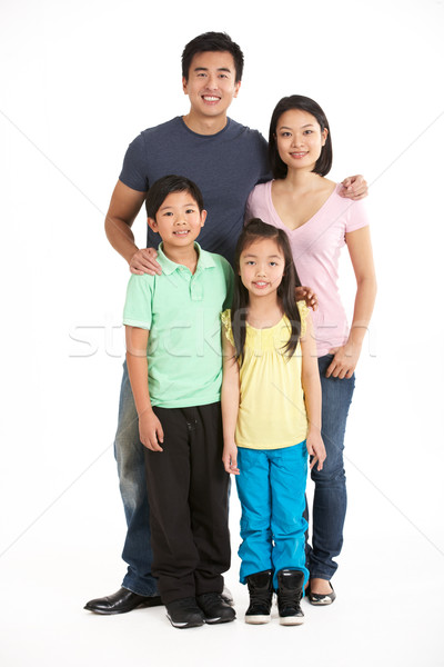 Stock photo: Full Length Studio Shot Of Chinese Family